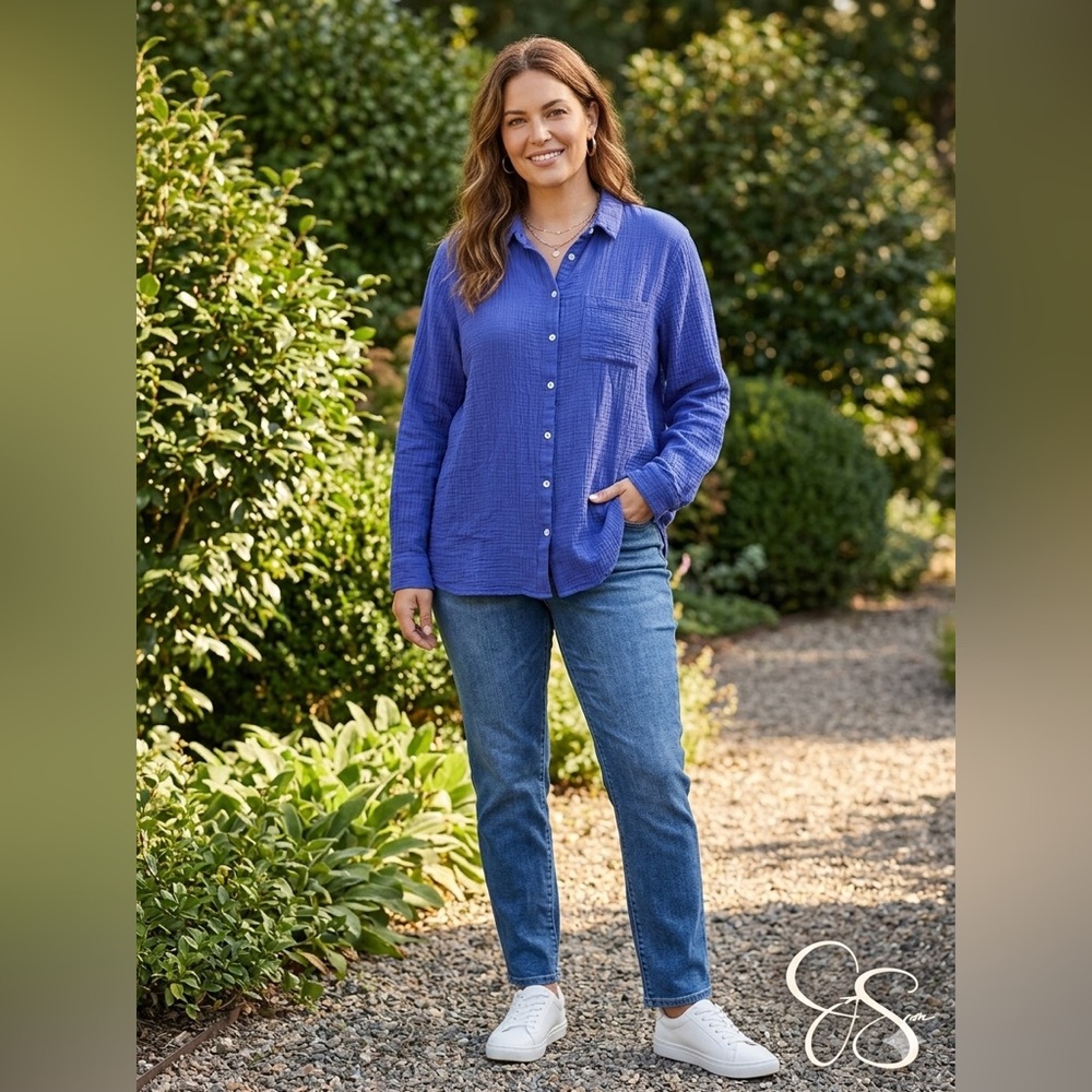 Jessica Simpson Purple Textured Top